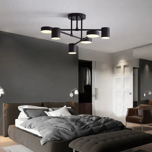 Plafonnier LED Moderne à 6 Bras