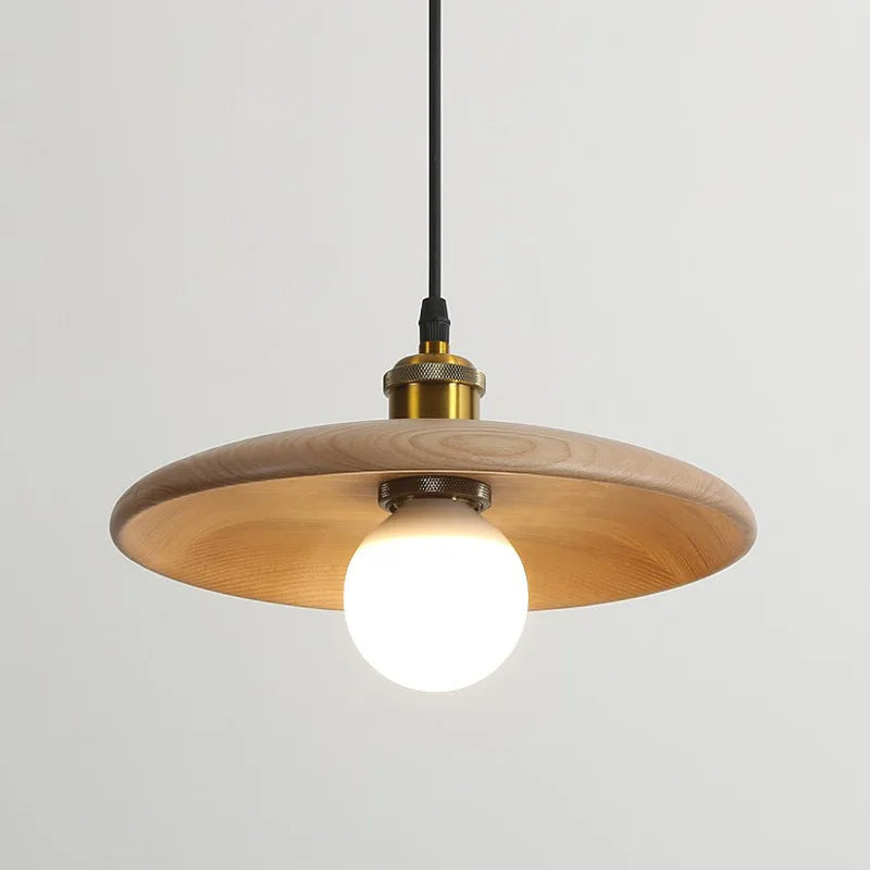 Dopwii Lampe de Plafond en Bois Fusion Artistique et Design Moderne