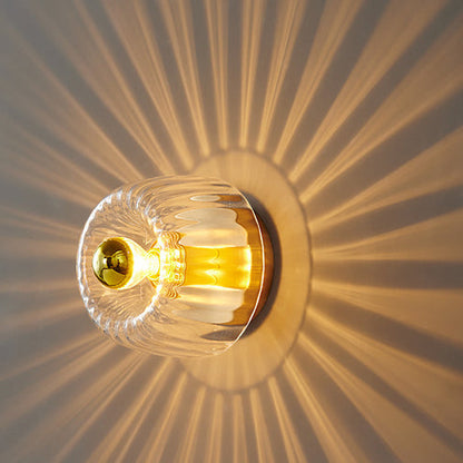 Lumière de plafond encastrée moderne en verre forme soleil cuivre pleine à double usage 1 lumière