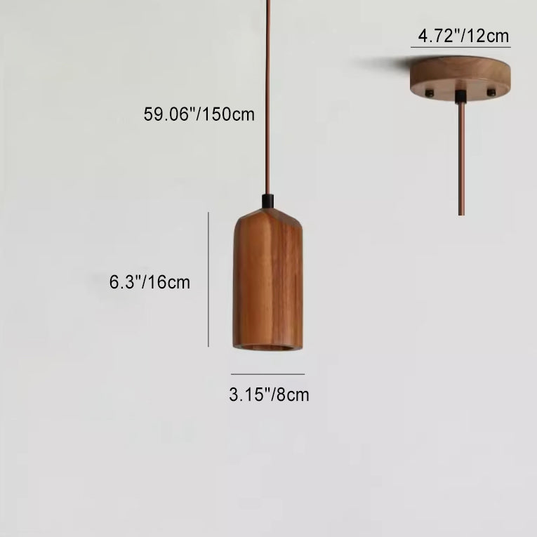 Suspension Cylindrique en Bois Naturel – Éclairage Moderne et Chaleureux pour Tous Vos Espaces
