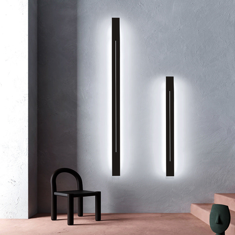 Applique Murale LED, Barre Moderne, Noir & Or
