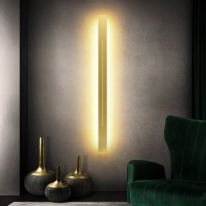 Applique Murale LED, Barre Moderne, Noir & Or