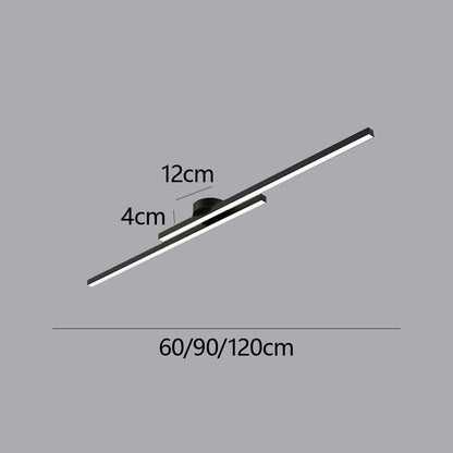 Plafonnier LED Moderne Aluminium Barre Semi-Encastré