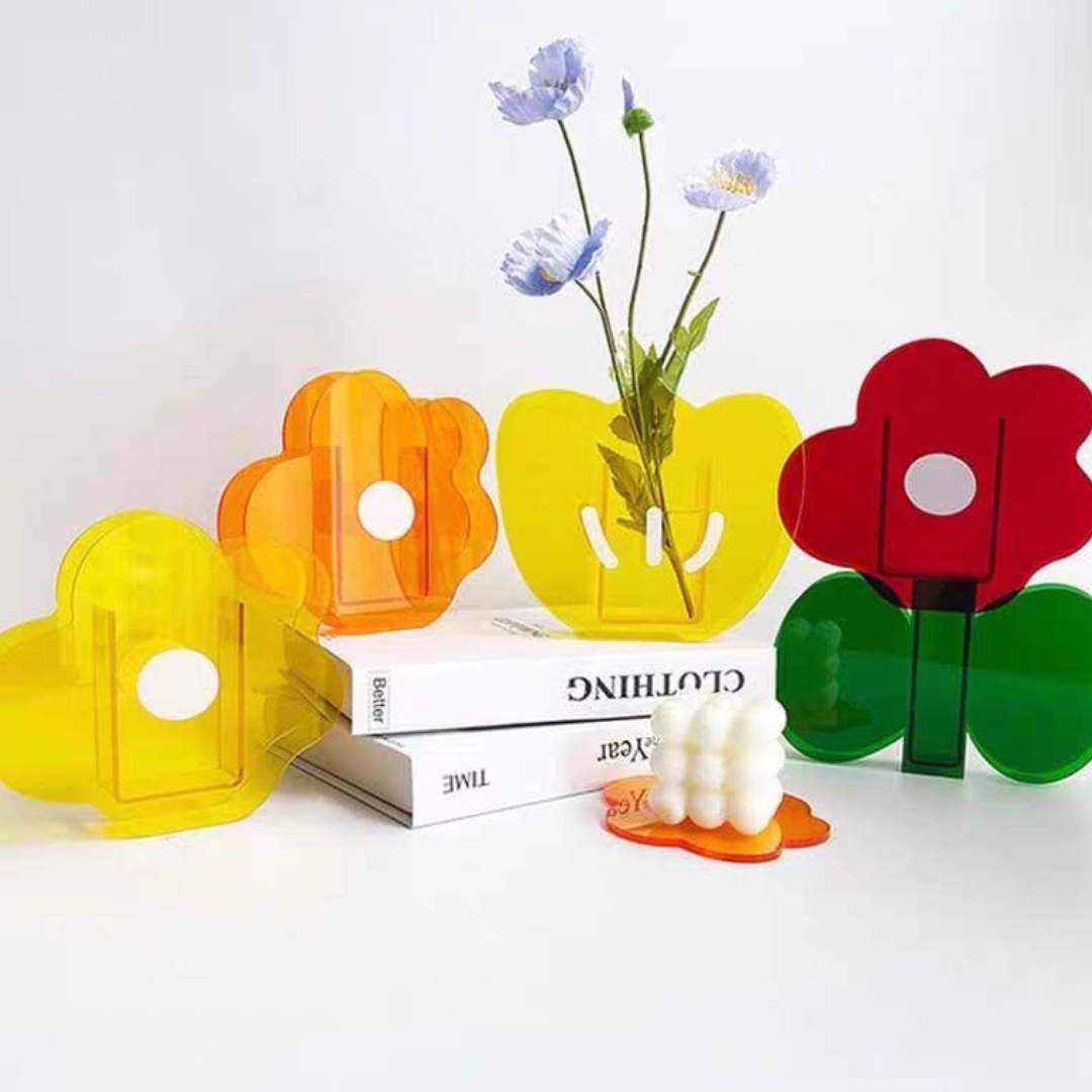 Vase de Table Estival – Élégance Décontractée pour l’Intérieur et l’Extérieur