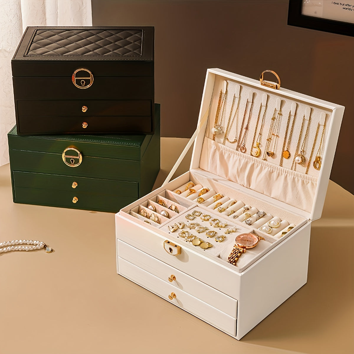 Boîte à Bijoux Organiseur, Coffret Luxe avec Compartiments