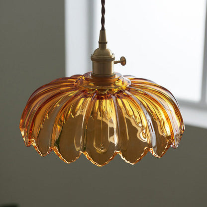 Suspension Vintage Émaillée à Motif Floral | Charme Rétro et Élégance