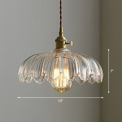 Suspension Vintage Émaillée à Motif Floral | Charme Rétro et Élégance