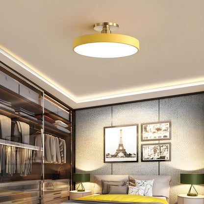 Plafonnier LED Circulaire Moderne | Design Simple et Élégant Semi-Suspendu
