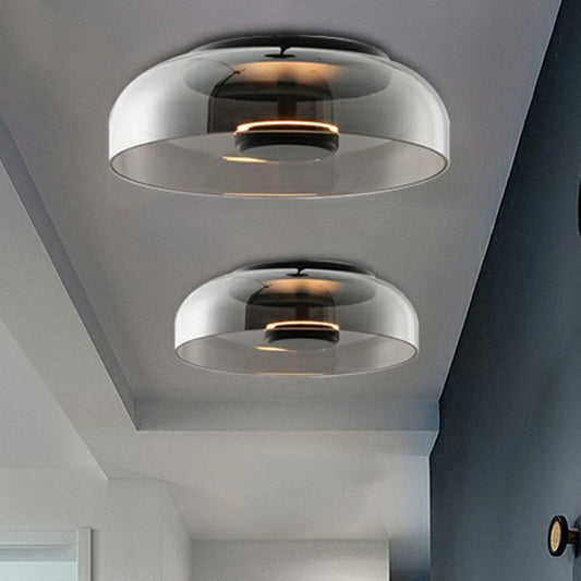 Lampe Plafonnier LED Bowl | Moderne en Verre - Éclairage pour Entrée