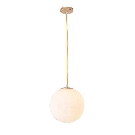 Suspension Globe Nordique en Verre Opalin