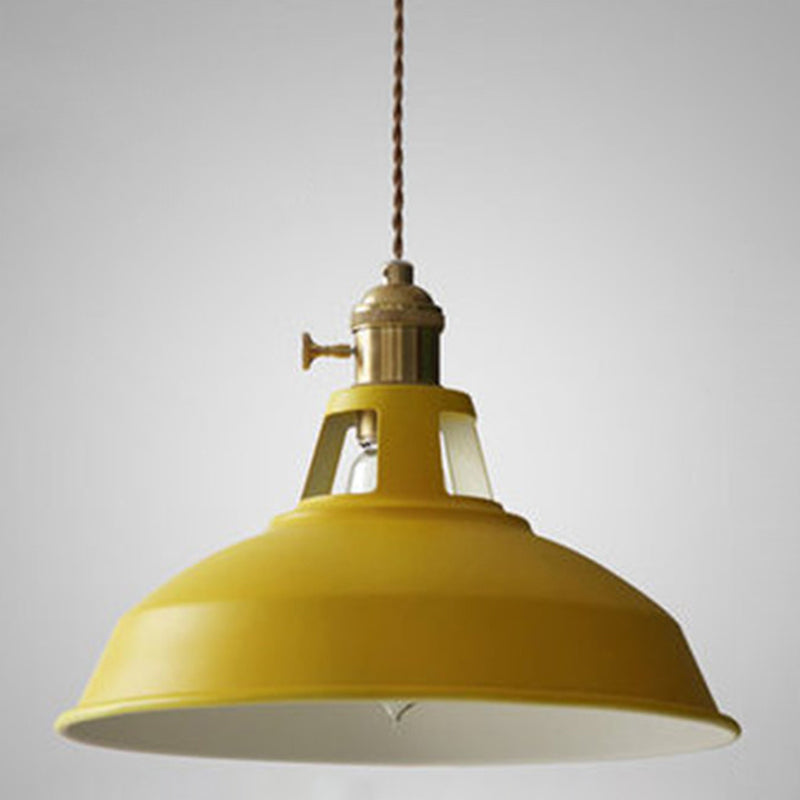 Suspension Industrielle Rétro en Métal 1 Lampe – Parfaite pour Restaurant