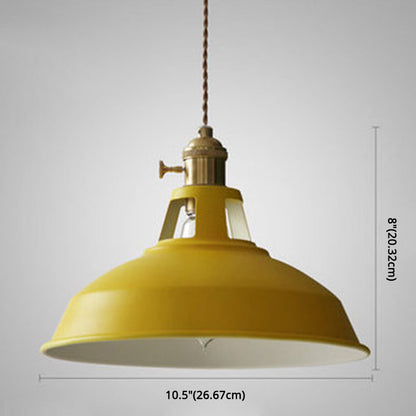 Suspension Industrielle Rétro en Métal 1 Lampe – Parfaite pour Restaurant