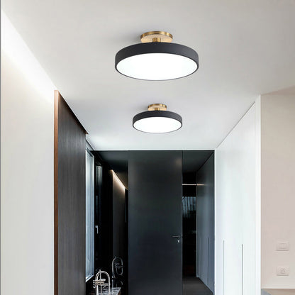 Plafonnier LED Circulaire Moderne | Design Simple et Élégant Semi-Suspendu