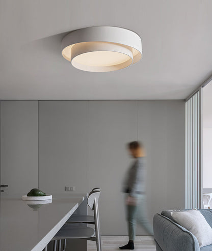 Lampe Plafonnier Métal Blanc | Style Nordique LED - Éclairage Moderne pour Chambre