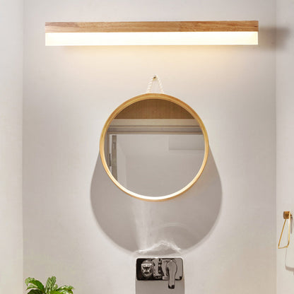 Applique LED Murale Bois Moderne pour Salle de Bain