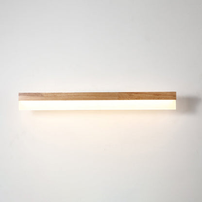 Applique LED Murale Bois Moderne pour Salle de Bain