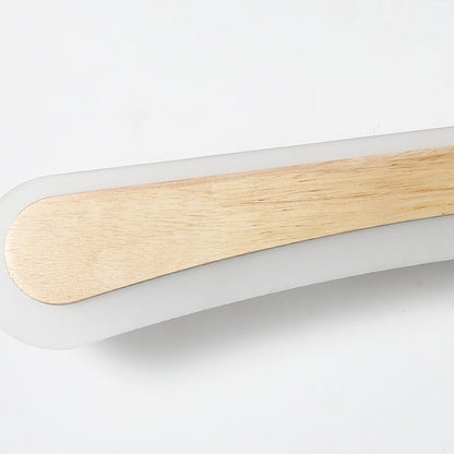Applique LED Murale Bois Moderne pour Salle de Bain
