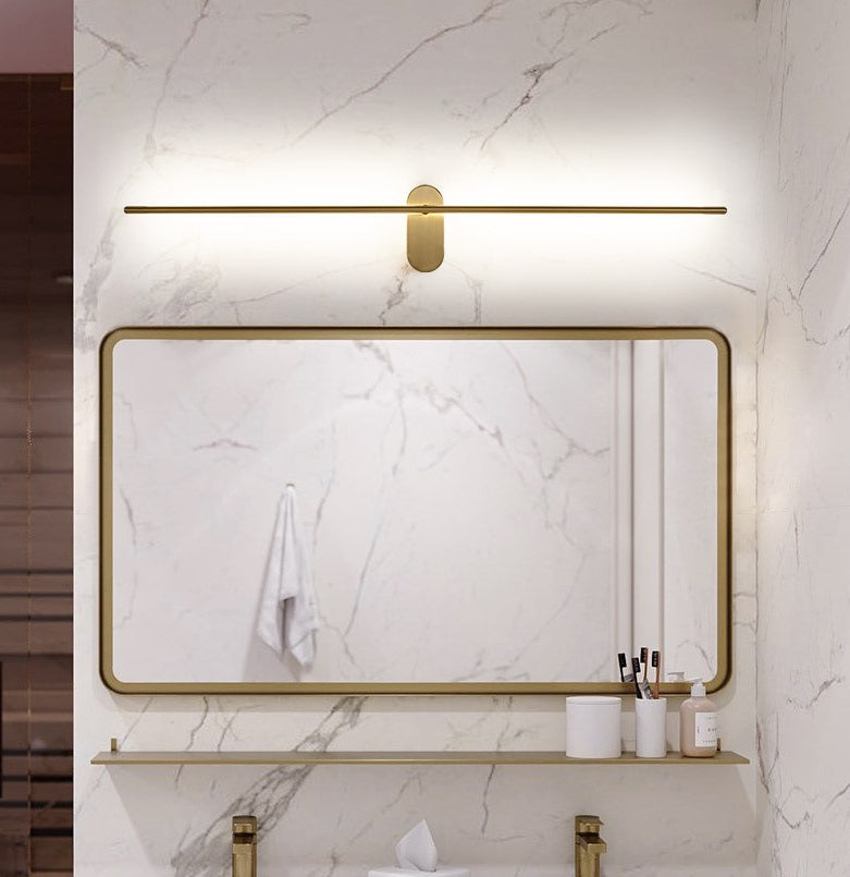 Applique Murale Moderne, Métal Noir/Or, LED