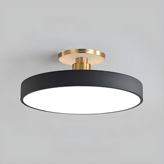 Plafonnier LED Circulaire Moderne | Design Simple et Élégant Semi-Suspendu