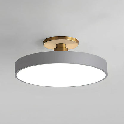 Plafonnier LED Circulaire Moderne | Design Simple et Élégant Semi-Suspendu