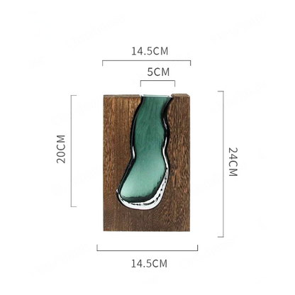 Vase Nordic Live Edge – Équilibre Naturel et Élégance Contemporaine