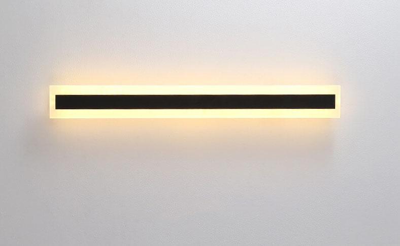 Applique Murale Extérieure LED Étanche en Acrylique – Design Minimaliste Allongé