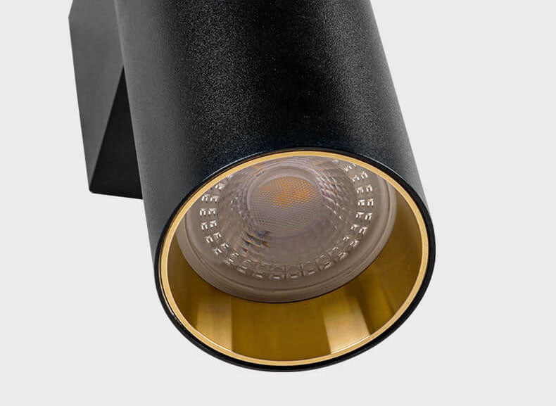 Applique Murale Cylindrique en Aluminium – Design Moderne à 2 Lumières