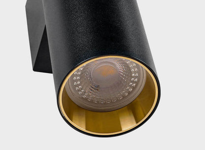 Applique Murale Cylindrique en Aluminium – Design Moderne à 2 Lumières