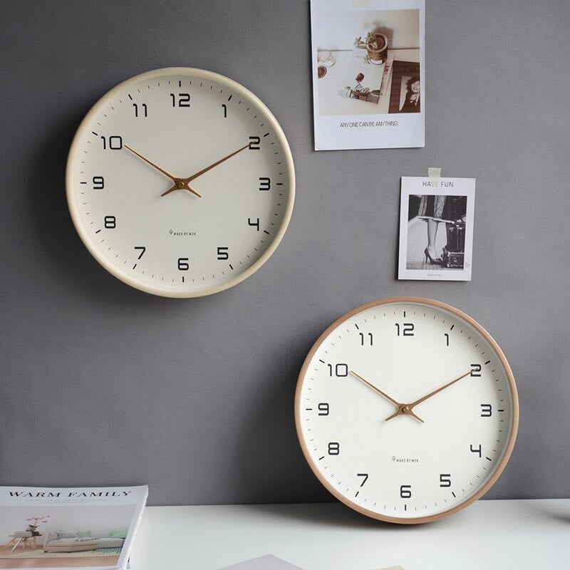 Horloge Murale en Bois - Simplicité Scandinave