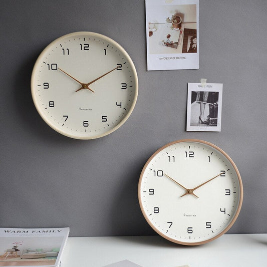 Horloge Murale en Bois - Simplicité Scandinave