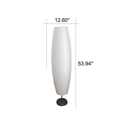Lampadaire Colonne Papier Riz Style Nordique – 2 Ampoules
