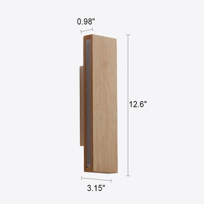 Applique LED Bois Pivotante Design Japonais Moderne