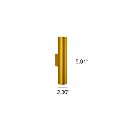 Applique Murale Cylindrique en Aluminium – Design Moderne à 2 Lumières