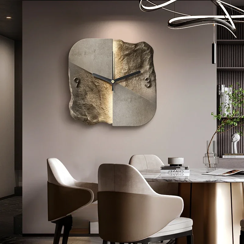 AbstractElegance – Horloge murale de luxe au design créatif en grès