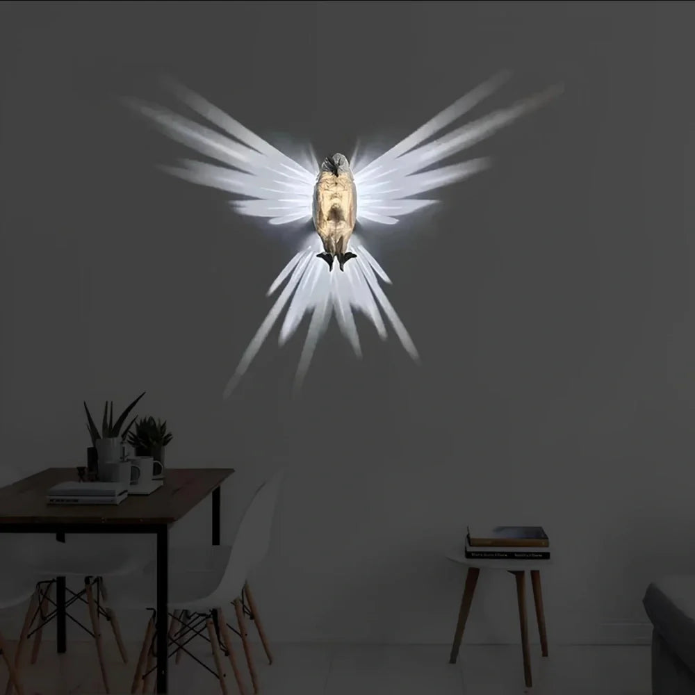 Applique Murale LED, Ailes Lumineuses, Animaux Design
