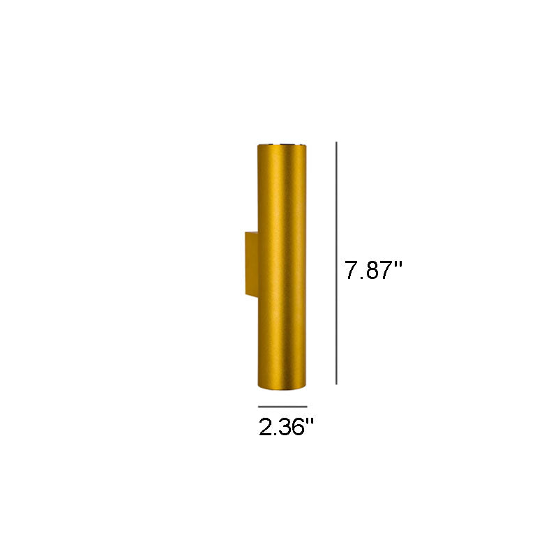 Applique Murale Cylindrique en Aluminium – Design Moderne à 2 Lumières