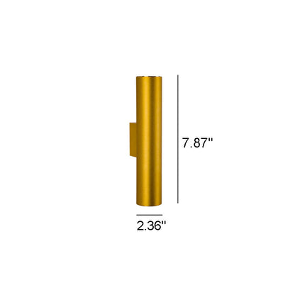 Applique Murale Cylindrique en Aluminium – Design Moderne à 2 Lumières