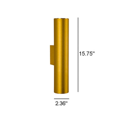 Applique Murale Cylindrique en Aluminium – Design Moderne à 2 Lumières
