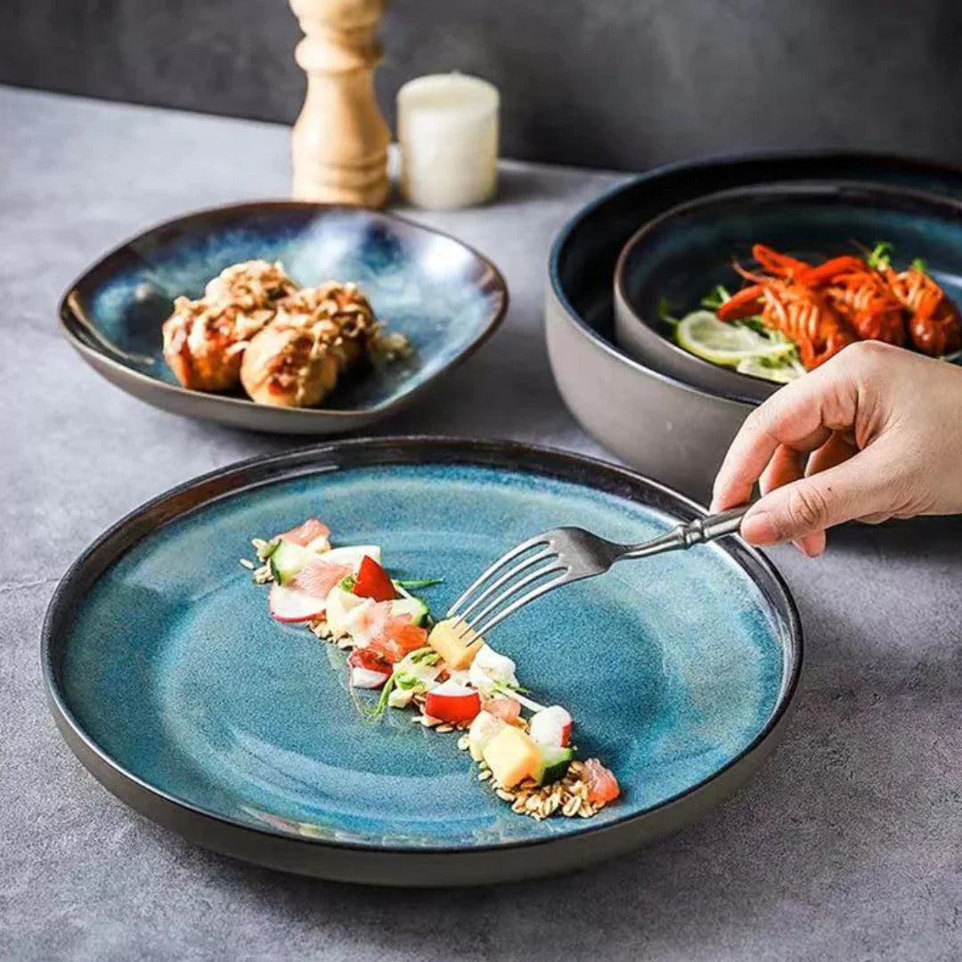 Ensemble de Vaisselle 11 Pièces Ocean Breeze – Élégance Côtière au Quotidien