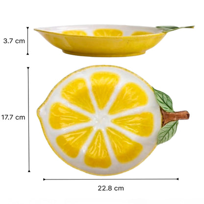 Assiettes Citron en Céramique Artisanale