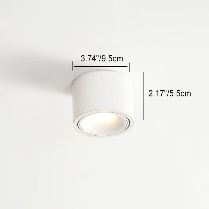 Plafonnier LED Rond Moderne | Spotlight Minimaliste avec Monture en Encastrement et Réglable