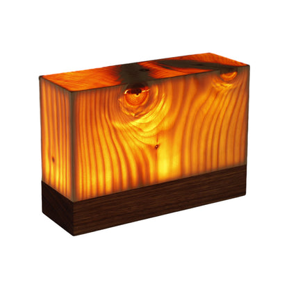 Lampe de Table Tactile LED Sans Fil en Bois Rechargeable