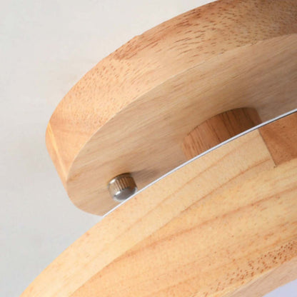 Lampe de Plafond LED Moderne en Bois