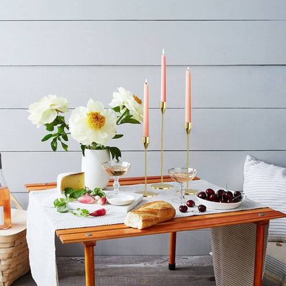 Ensemble de 3 Bougeoirs Métalliques – Élégance Intemporelle pour Une Ambiance Chaleureuse