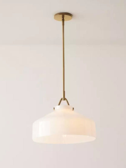 Suspension Nordique Métal Minimaliste Verre Dépoli