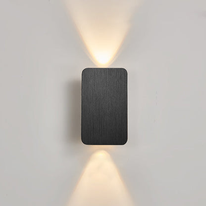 RectangularGlow – Applique Murale LED Postmoderne en Aluminium Doré pour Couloir ou Salon