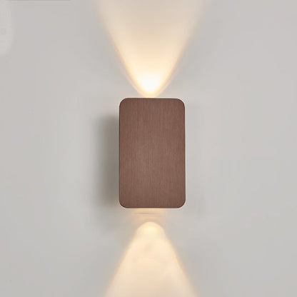 RectangularGlow – Applique Murale LED Postmoderne en Aluminium Doré pour Couloir ou Salon