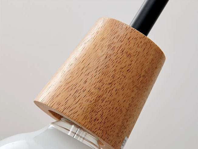 Suspension en Verre Ondulé Transparent Style Nordique – 1 Lumière