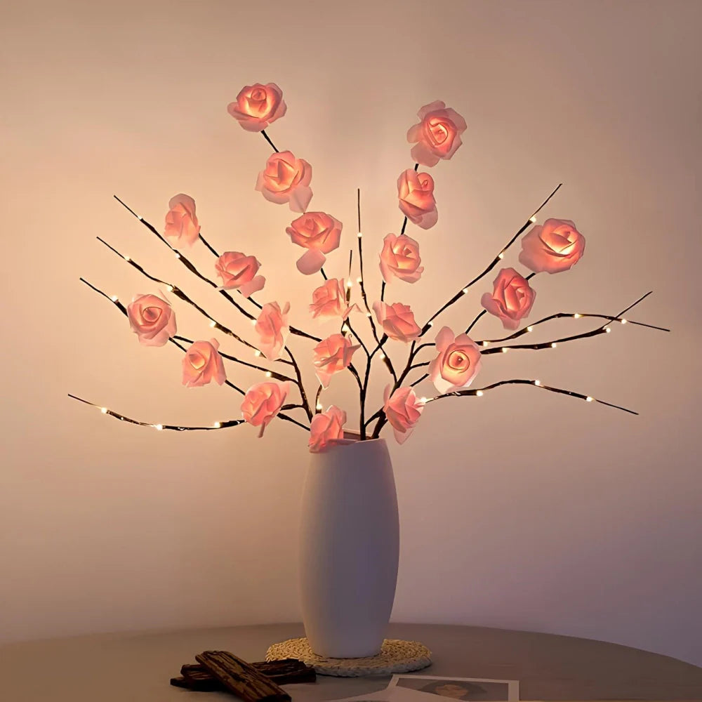 Branches Lumineuses LED, Décoratives, Fleurs & Feuilles