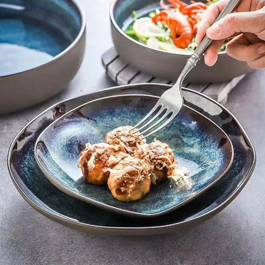 Ensemble de Vaisselle 11 Pièces Ocean Breeze – Élégance Côtière au Quotidien